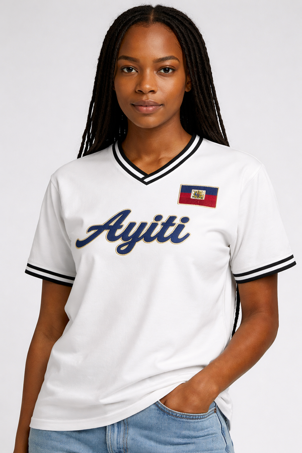Ayiti Heritage V-Neck Tee