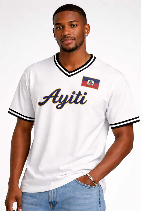 Ayiti Heritage V-Neck Tee